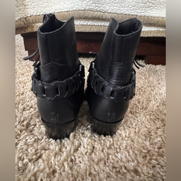 Sam Edelman Riker Leather Moto Ankle Bootie Size 8 - Picture 10 of 11